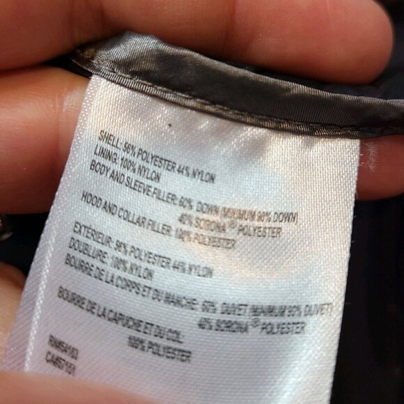 Calvin Klein Packable Lightweight Premium Down Coat Red Hooded Womens Medium - Picture 9 of 11